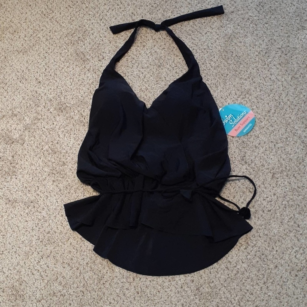 ☀️🏖 Swim Solutions 16 Bust support tank, NWT $88